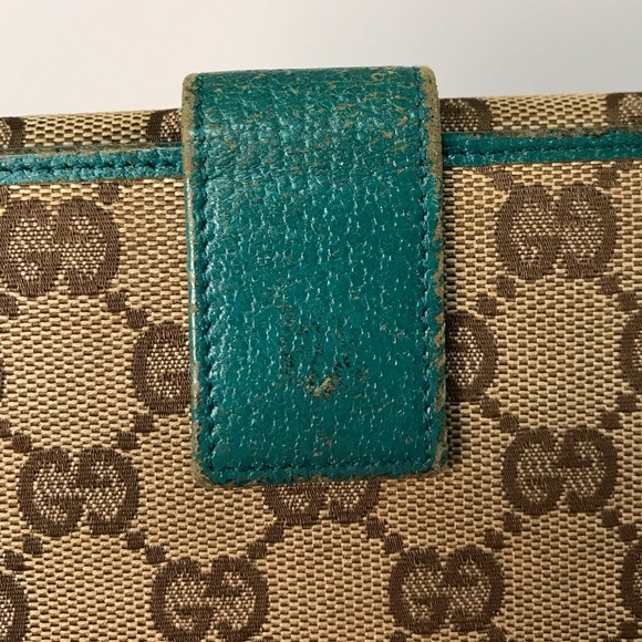 GUCCI Signature Monogram Canvas/Leather Long Wallet โค๏ธ - Picture 16 of 17